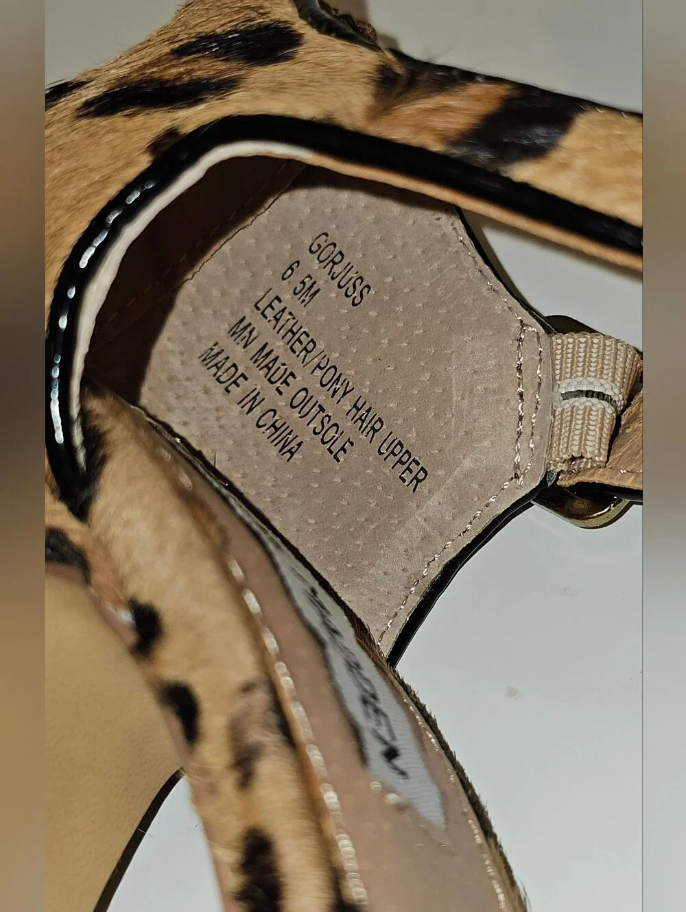 Steve Madden Gorjuss Leopard Print Cork Platform Heel 6.5